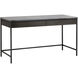 Stamos 55 X 23.5 inch Black / Grey Marble / Charcoal Grey Desk